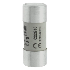   Eaton hengeres betét 22x58mm, 690V AC, gg, cylindrical biztosíték 22 x 58 16A gg 690V ac-c22g16