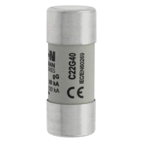   Eaton hengeres betét 22x58mm, 690V AC, gg, cylindrical biztosíték 22 x 58 40a gg 690V ac-c22g40