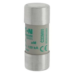   Eaton hengeres betét 22x58mm, 500V AC, am, cylindrical biztosíték 22 x 58 80A am 500V ac-c22m80