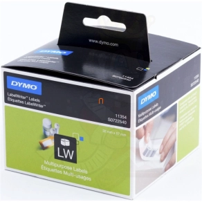   Dymo LabelWriter etikett, fehér, 57x32mm, 1000db/tekercs (11354) S0722540