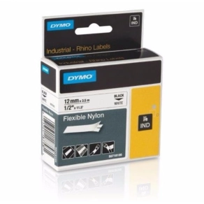 Dymo szalag 12mm x3,5m fehér ID1 nylon, 18758/18488