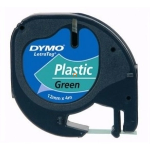 Dymo szalag Letratag, műanyag fehér 59422 12mmx4m