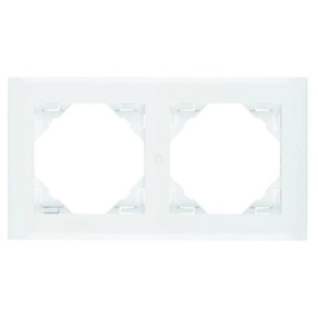 Efapel Logus90 Base kettes keret, fehér 90920 TBR