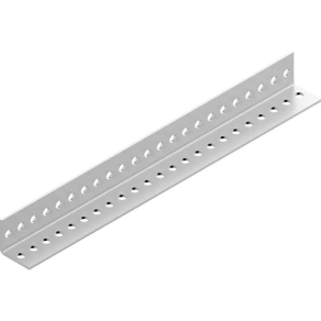   Baks 621120 KTC50H50/2 L-profil 50×50×2000 mm perforált, szalaghorganyzott, anyagvastagság 2,0 mm, villamos szerelési feladatokhoz