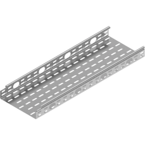   Baks 151610 KOJ100H50/3 kábeltálca 50×100×3000 mm szalaghorganyzott 1,0 mm anyagvastagság 24x 35 mm oldalnyílásokkal