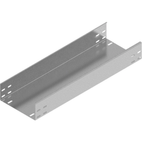   Baks 182050 KBP500H80/3 kábeltálca 80×500×3000 mm szalaghorganyzott 1,5 mm anyagvastagság perforáció nélkül, villamos kábelek nyomvonalvezetéséhez