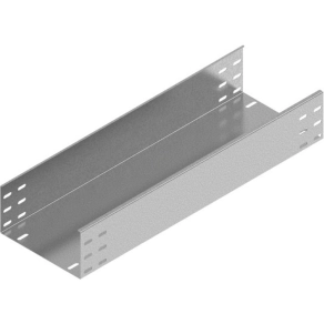   Baks 112060 KBP600H100/3 kábeltálca 100×600×3000 mm szalaghorganyzott 1,5 mm anyagvastagság perforáció nélkül, villamos kábelek nyomvonalvezetéséhez