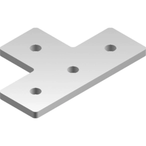   Baks 662800 LCP8 Sínösszekötő T-telem 80x 40 mm 40/ 41 mm sínhez, cinkpelyhes horganyzás, anyagvastagság 6,0 mm összekötőelem