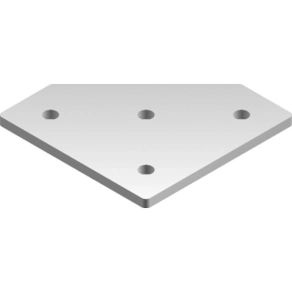   Baks 662900 LCP9 Sínösszekötő sarokelem 110x 110 mm 40/ 41 mm sínhez, cinkpelyhes horganyzás, anyagvastagság 6,0 mm összekötőelem