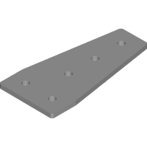   Baks 663200 LCP12 Sínösszekötő szűkítőelem 164x80/ 40 mm 40/ 41 mm sínhez, cinkpelyhes horganyzás, anyagvastagság 6,0 mm összekötőelem