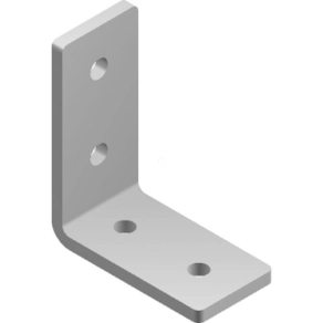   Baks 664300 LCK3 Összekötő sarokelem 90fok, 4 furattal 94×80×40 mmx6 összekötőelem, kábelvezetési elemek csatlakoztatásához