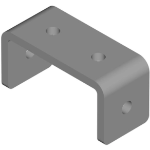   Baks 667100 LCO1 Sínösszekötő 41×83×40 mm cinkpelyhes horganyzás, anyagvastagság 6,0 mm összekötőelem, kábelvezetési elemek csatlakoztatásához