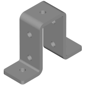   Baks 667700 LCO7 Sínösszekötő elem 82×123×40 mm 40/ 41 mm sínhez, cinkpelyhes horganyzás, anyagvastagság 6,0 mm összekötőelem
