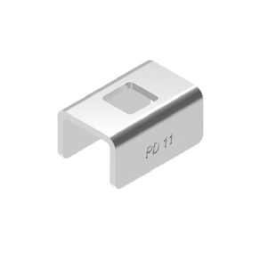   Baks 803100 PD11 Távtartó kengyel 20×30×25 mm, szalaghorganyzott, anyagvastagság 2,0 mm, villamos szerelési feladatokhoz