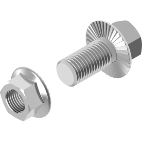   Baks 650152 SKKM6×10 Csavargarnitúra (hatlapfejű csavar M6x 10 mm + anya) horganyzott, villamos szerelési feladatokhoz