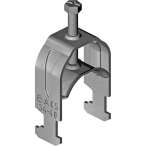   Baks 402400 kengyeles bilincs H-kivitel cinkpehely bevonatos 1 kábelhez fém nyomóvályúval 22–28 mm, 16 mm résszélességhez UK1/UKO1/22-28