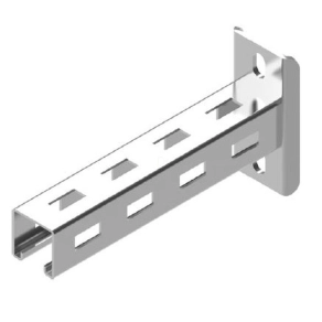   Baks 711011 WWT1000 ( 1015 mm) oldalfali konzol 40 mm-es C-sínre védőkupakkal 40x40, villamos szerelési feladatokhoz