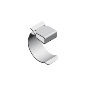   Baks 793701 ZSK1 25/2 Csőrögzítő gerendakapocs/tartókapocs 25–32 mm, 2–4 mm peremre, horganyzott rugóacél, anyagvastagság 1,0 mm rögzítőelem