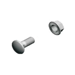  Baks 651041 SGKM6x10 Csavargarnitúra (lencsefejű csavar M6x 10 mm + anya) horganyzott, villamos szerelési feladatokhoz