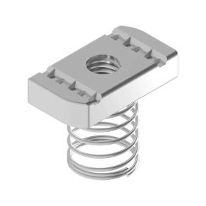   Baks 650350 NRSM8/13 Csúszóanya rugóval profilsínhez M8 35x 20 mm, villamos szerelési feladatokhoz