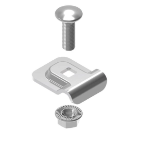   Baks 901850 USKS rácsos kábeltálca rögzítőelem 25x 32 mm csavarral, villamos kábelek nyomvonalvezetéséhez