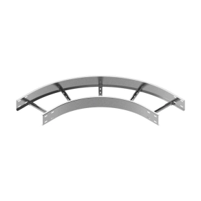   Baks 412563 LDST600H110 Nagyfesztávú kábellétra külső sarokidom vízszintes 110x 600 mm 90 fokos szalaghorganyzott, anyagvastagság 3,0 mm