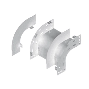   Baks 190113 PLZ60 Kábeltálca válalszfal 90 fokos sarokidomhoz 60 mm külső, függőleges, szalaghorganyzott, anyagvastagság 1,0 mm