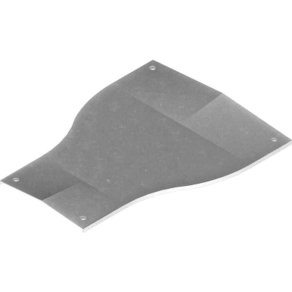  Baks 200202 PZRDSP200/100 Kábellétra szűkítőidom fedél 200/ 100 mm szimmetrikus, forgóretesszel, szalaghorganyzott, anyagvastagság 1,5 mm
