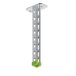   Baks 750613 WPCW/WPCO3000 függesztett oszlop fejlemezzel 40×40×3000 mm C-profil védősapkával tartóoszlop, kábelvezetési elemek rögzítéséhez