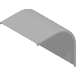   Baks 335130 PLZZP300H50 Sarokidom fedél 50x 300 mm 90 fokos külső, függőleges, kültéri ipari kábeltálcához, tűzihorganyzott, anyagvastagság 1,5 mm