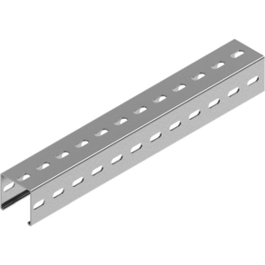   Baks 640831 C-SÍN (profilsín) 80×80×3,0 mm 3 m/szál szalaghorganyzott CMT80H80/3 szerelősín, kábelvezetési elemek rögzítéséhez