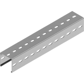   Baks 641061 C-SÍN (profilsín) 100×100×3,0 mm 6 m/szál szalaghorganyzott CMT100H100/6 szerelősín, kábelvezetési elemek rögzítéséhez