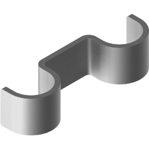   Baks 425725 UEFB25 lőhető rögzítőbilincs dupla 25 mm, villamos szerelési feladatokhoz