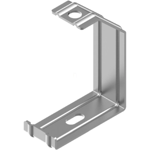   Baks 161707 WSKL75 Világítási szerelőcsatorna középpontosan függesztett tartó 75×105×35 mm, anyagvastagság 1,5 mm, villamos szerelési feladatokhoz