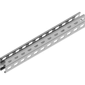   Baks 647760 C-SÍN (profilsín) 41×82×2,0 mm 6 m/szál dupla profil szalaghorganyzott CMPC41H82/6 szerelősín, kábelvezetési elemek rögzítéséhez