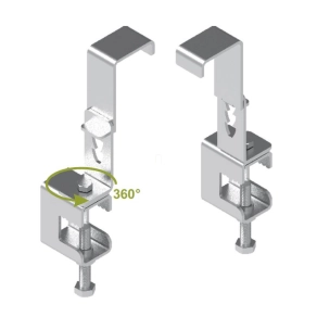   Baks 751626 UDU1 univerzális lefogató I-gerendára, kábellétrához, önhordó tálcákhoz 100/110/ 120 mm oldalmagassághoz