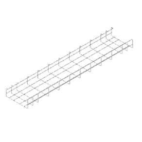   Baks 972622 LSR200H60/2 Rácsos kábeltálca összekötő 60×200×2000 mm csúsztatható, horganyzott, KSG tálcákhoz, villamos kábelek nyomvonalvezetéséhez