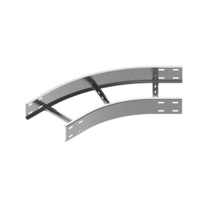   Baks 420141 LDSMP400H100 Nagyfesztávú kábellétra külső sarokidom vízszintes 100x 400 mm 45 fokos szalaghorganyzott, anyagvastagság 1,5 mm