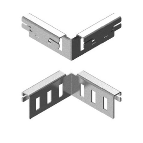   Baks 405712 LKUPH50 Kábellétra univerzális sarokösszekötő 50 mm oldalmagassághoz, szalaghorganyzott, anyagvastagság 1,5 mm