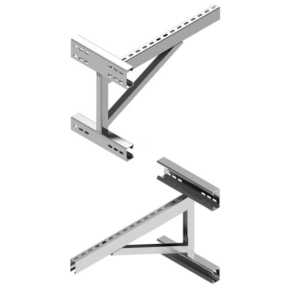   Baks 721464 WDOD800 ( 850 mm) oldalfali és mennyezeti tartókonzol, kábelvezetési elemek rögzítéséhez