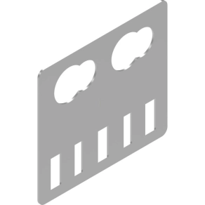   Baks 960300 URP2 csőtartó 20/ 25 mm átmérőjű csövekhez kábeltálcára, kábellétrára 100×110×1,5 mm tartóelem, kábelvezetési elemek rögzítéséhez