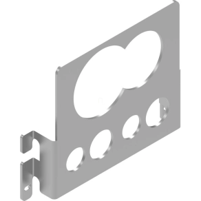   Baks 920722 USR4 csőtartó 16/20/40/ 50 mm átmérőjű csövekhez rácsos kábeltálcára 110×100×20 mm tartóelem, kábelvezetési elemek rögzítéséhez