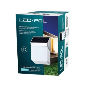   Kültéri napelemes lámpatest 0,5W 50lm 6000K ORO-ALBA-0,5W-1-CW 5902533197224