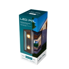   Kültéri fali lámpatest 2xE27  ORO-NYX-2-E27 LED POL 5902533197286