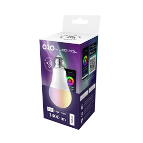   LED körte E27 15W 1400lm RGBW LED-POL ORO-E27-A65-WIFI-DRIVE-15W-RGBW 5902533197408