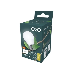   LED kisgömb 5W E27 500lm 4000K semleges fehér fényforrás Ra80 230V ORO-E27-G45-TOTO-5W-DW 5902533198726 Led-Pol
