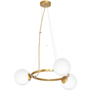   Bontott csomagolású függesztett lámpa, 55 cm, sárgaréz, 3xE14 foglalattal (Vienna)