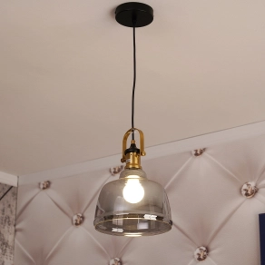   Loft függesztett lámpa fekete színben, üveg - Muscari 2 GTV OS-MUSC2-II-10-DEC