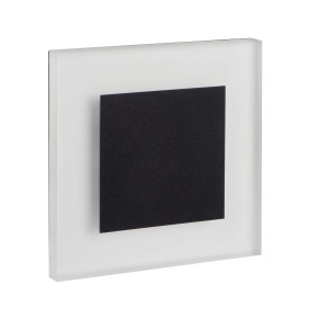   LED süllyesztett lépcsővilágító 0,8W, 3000K, 13lm, fekete - Apus Kanlux 26539