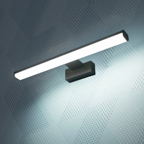  Tükörvilágító LED lámpa, hidegfehér, 40 cm, fekete - Asten Kanlux 26683